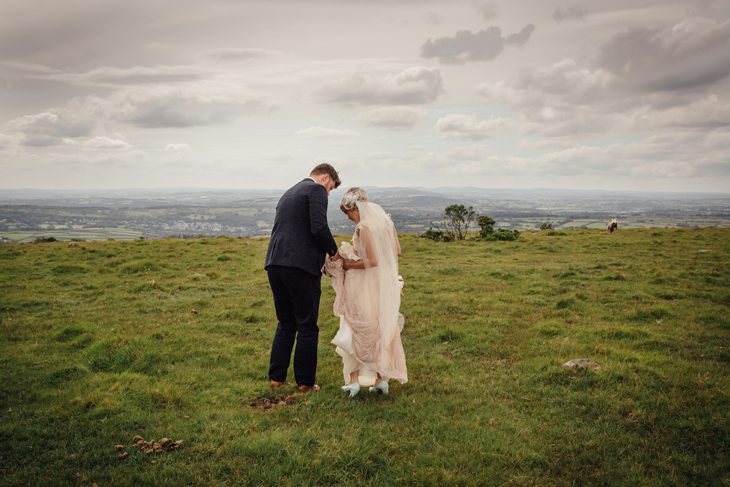 Alternative Wedding photographer Devon_ Yelverton Church_Dartmoor_wedding_portraits-087