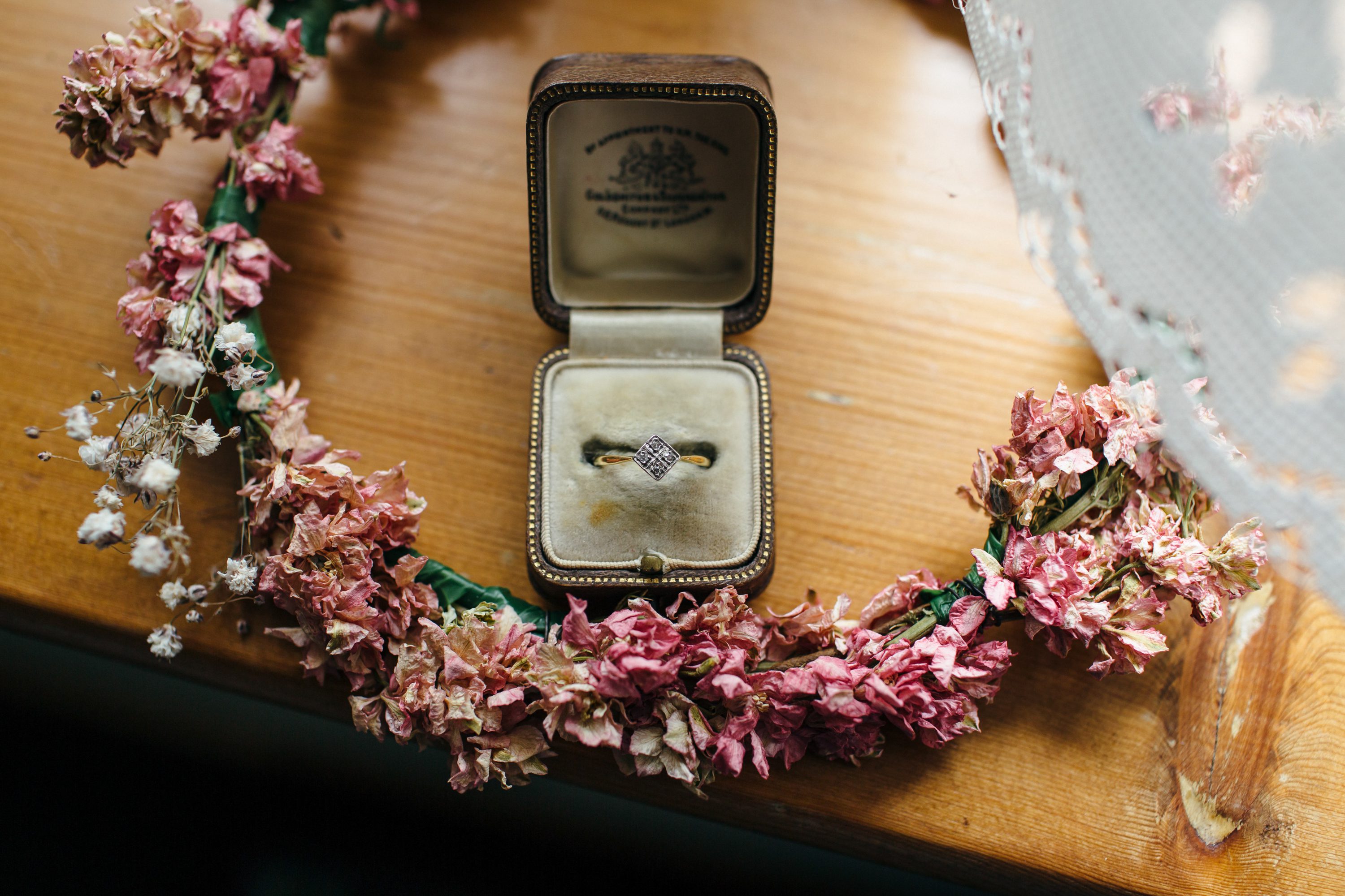 Wedding Photographer Devon_Festival Style Wedding Devon-vintage ring
