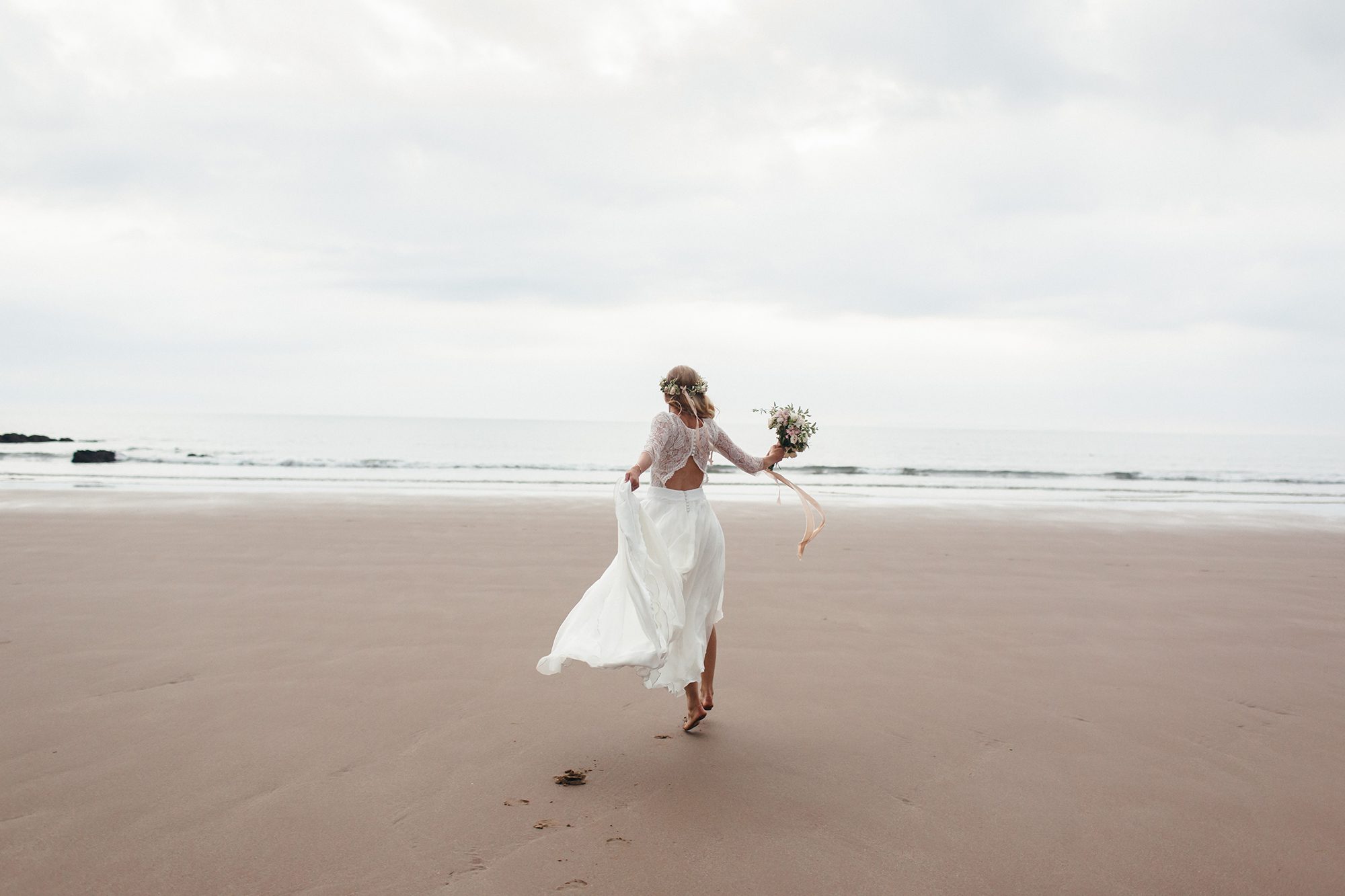 Wedding Photographer Devon_Boho Beach wedding in Croyde_Freckle Photography-156