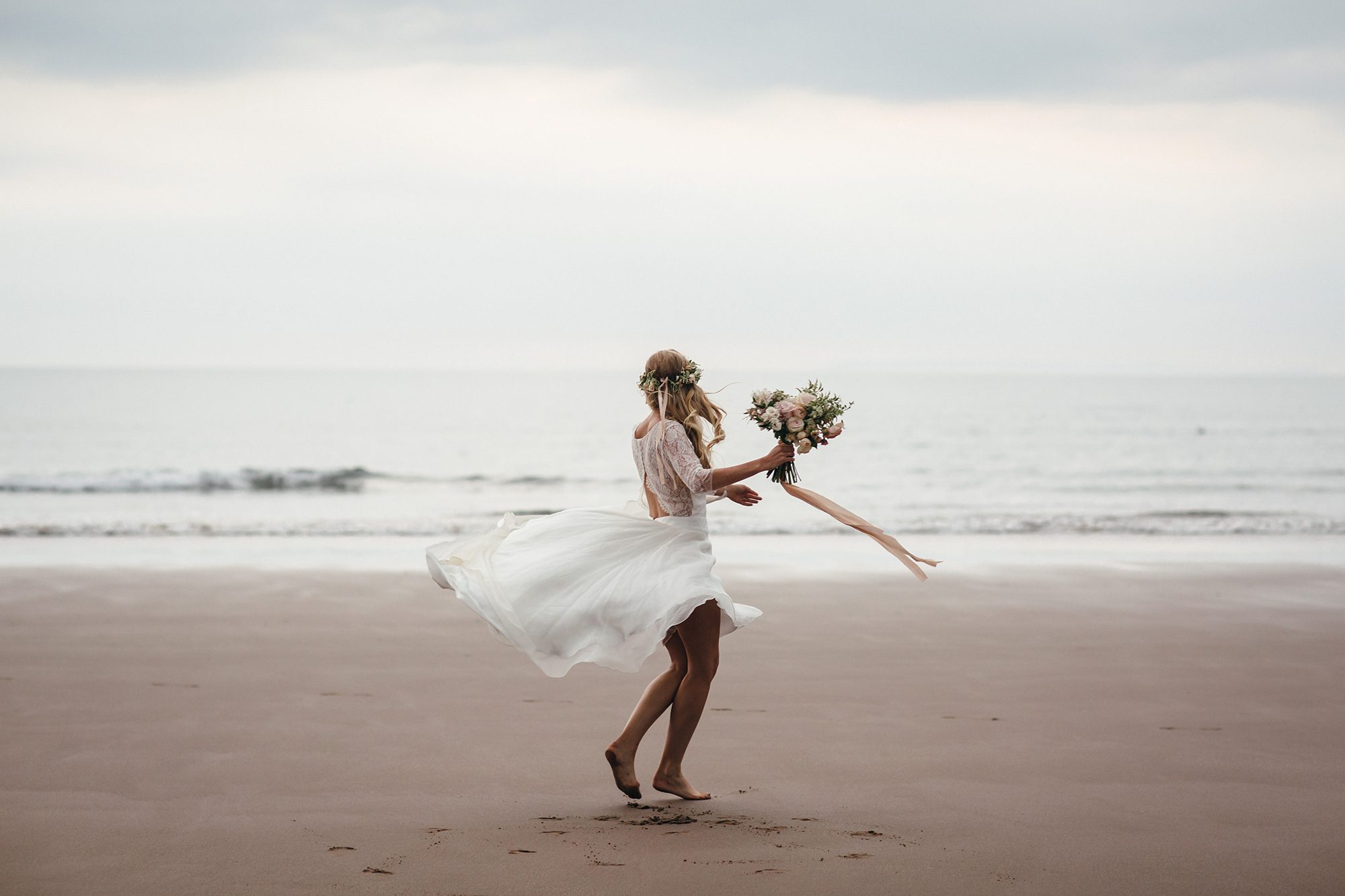 Wedding Photographer Devon_Boho Beach wedding in Croyde_Freckle Photography-157