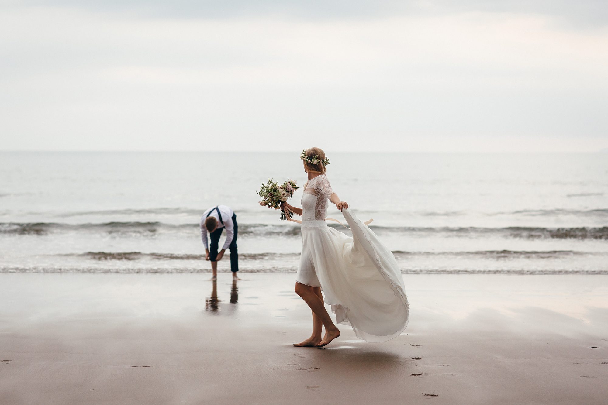 Wedding Photographer Devon_Boho Beach wedding in Croyde_Freckle Photography-159