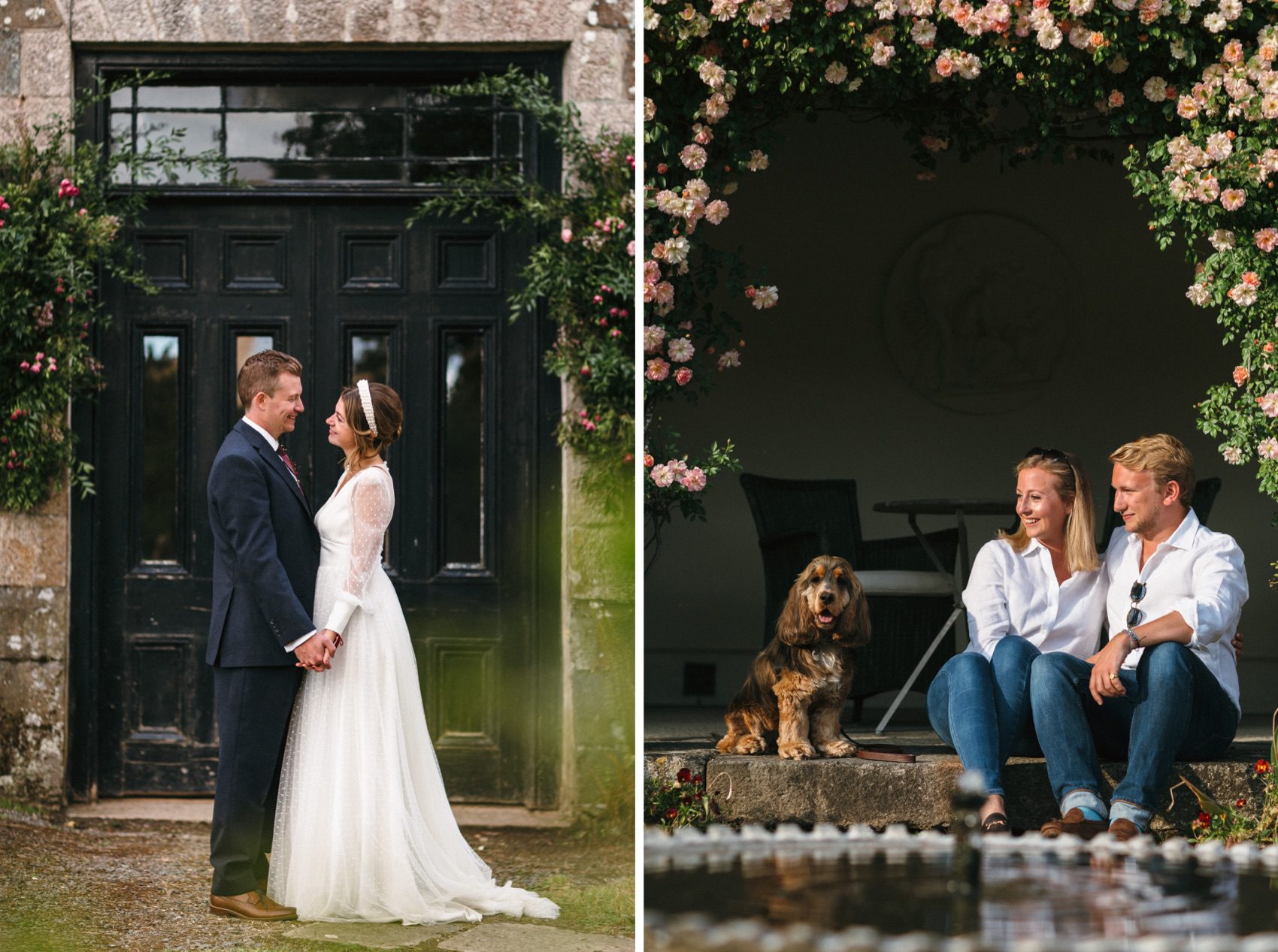 Relaxed couple shots by Devon based wedding photographer Emma (Freckle Photography)