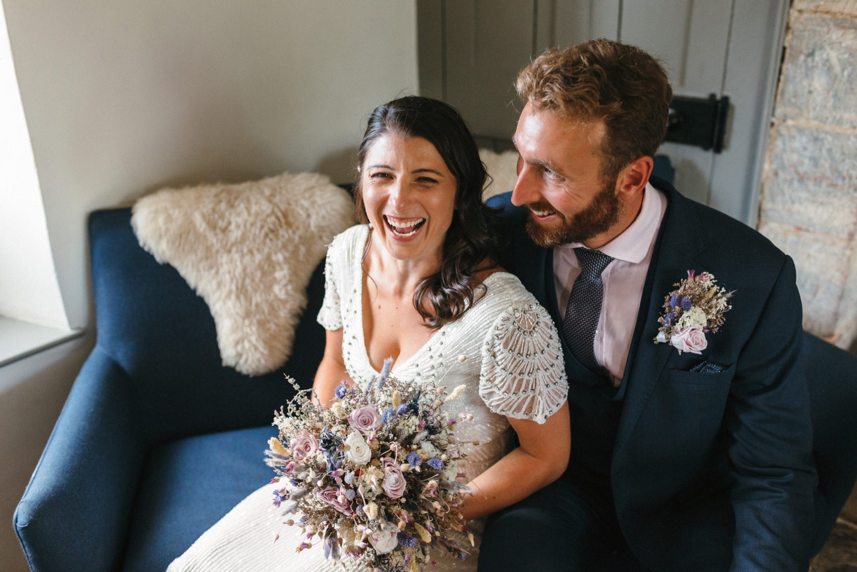 Relaxed and natural wedding photography at River Cottage HQ