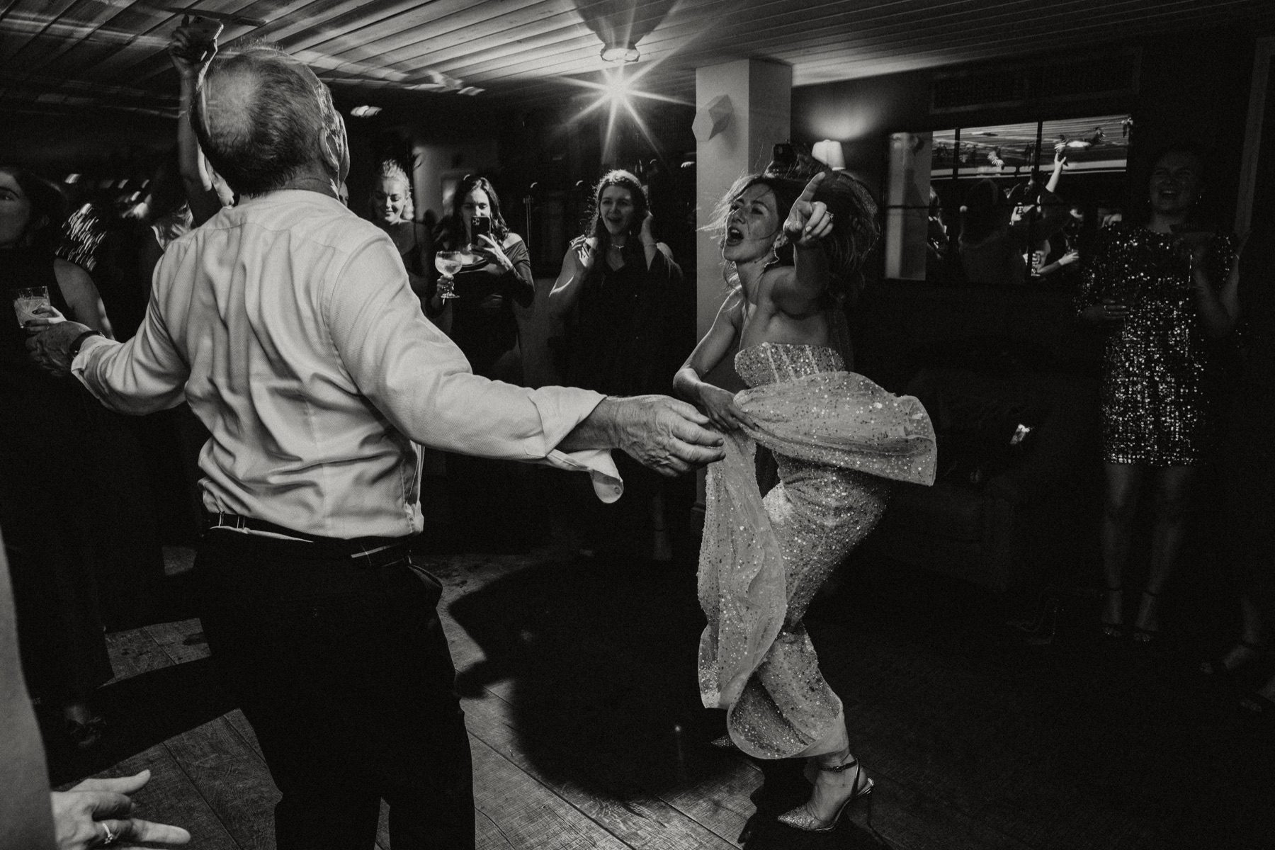 Bride and Father of the Bride dance at wedding