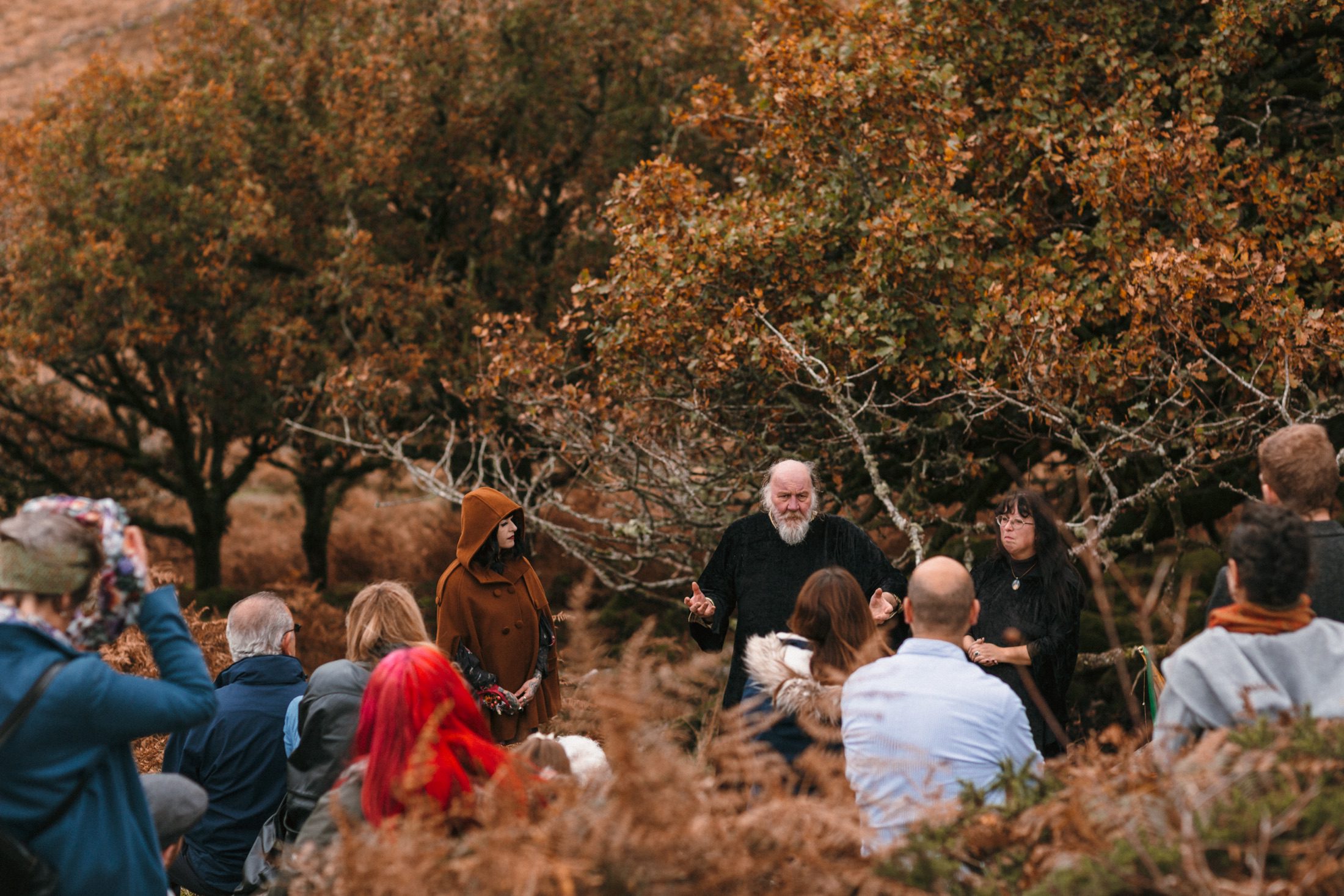 A Pagan Samhain Wedding on Dartmoor at the edge of Wistman's Woods