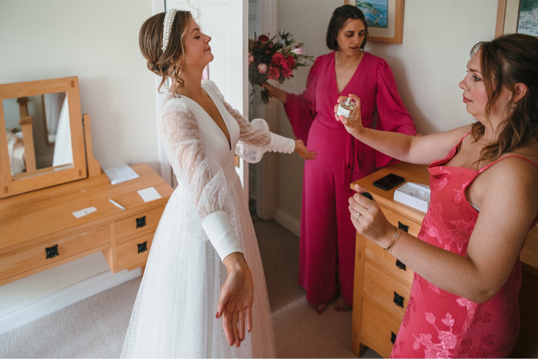 Bridal Prep at home_Wedding photographer Devon & Cornwall_Freckle Photography