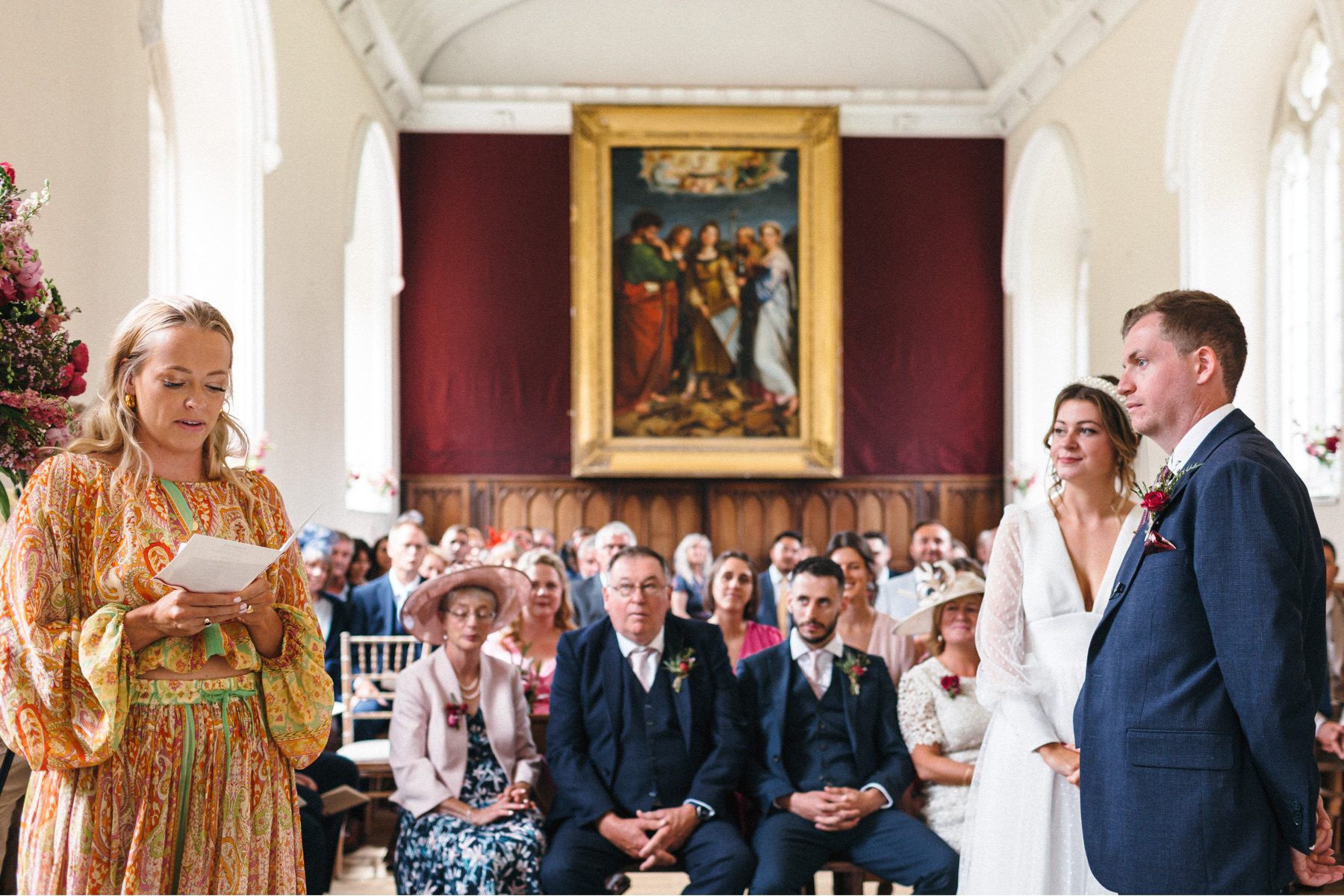 The ceremony discrete and relaxed photography captured by wedding photographer Devon & Cornwall_Freckle Photography