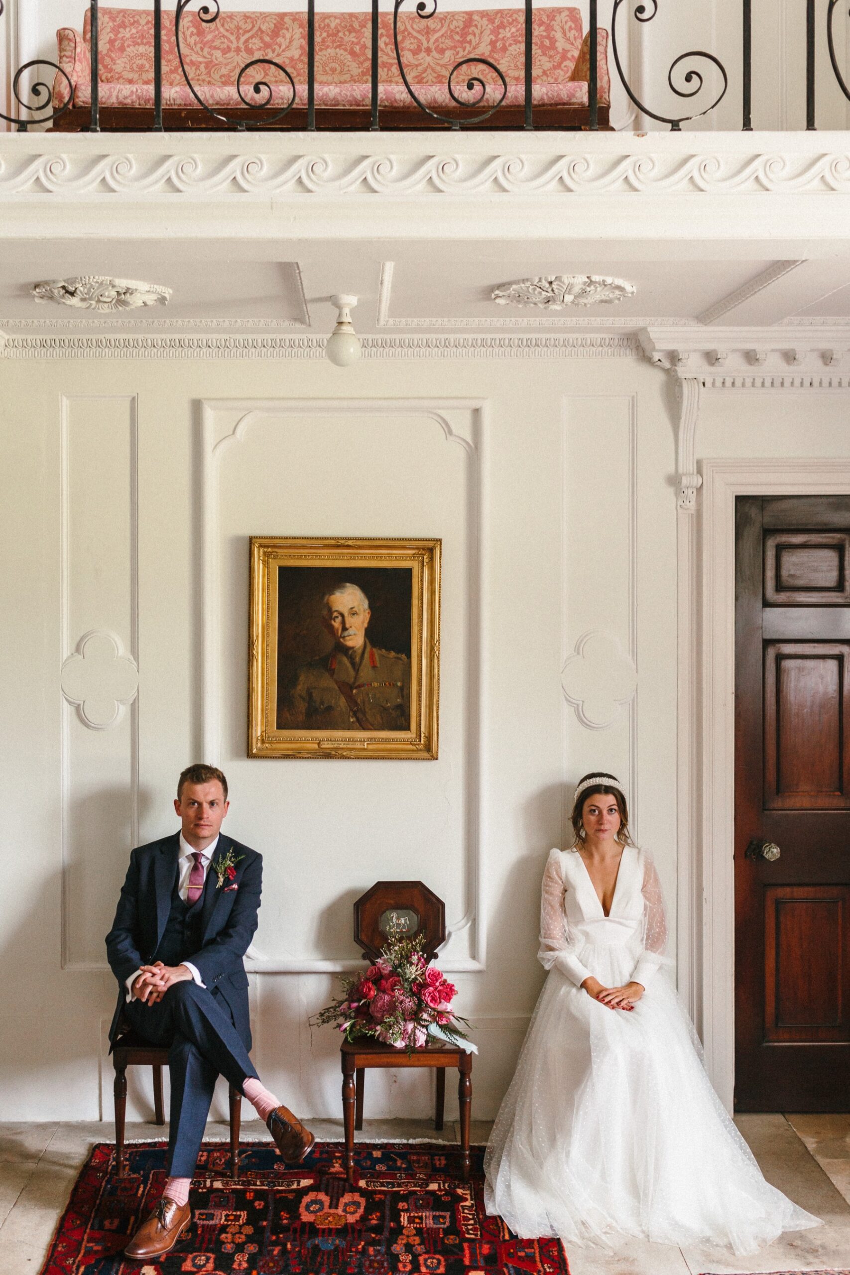 Creative portraits of the happy couple captured by Wedding photographer Devon & Cornwall - Freckle  Photography 