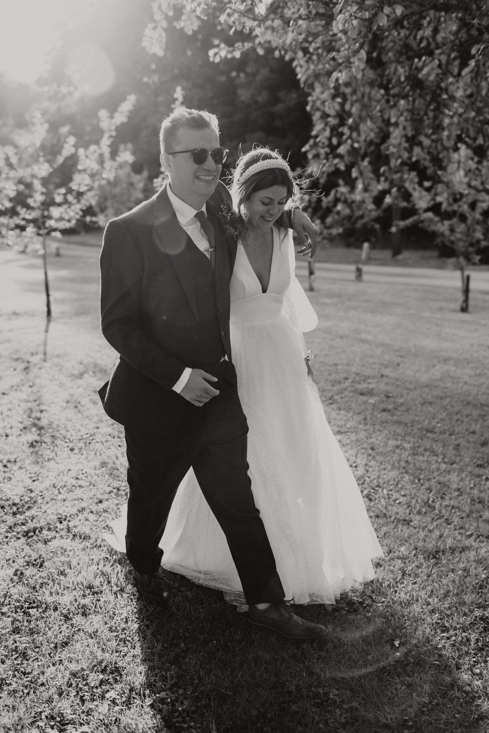 Black and white wedding photography - monochrome