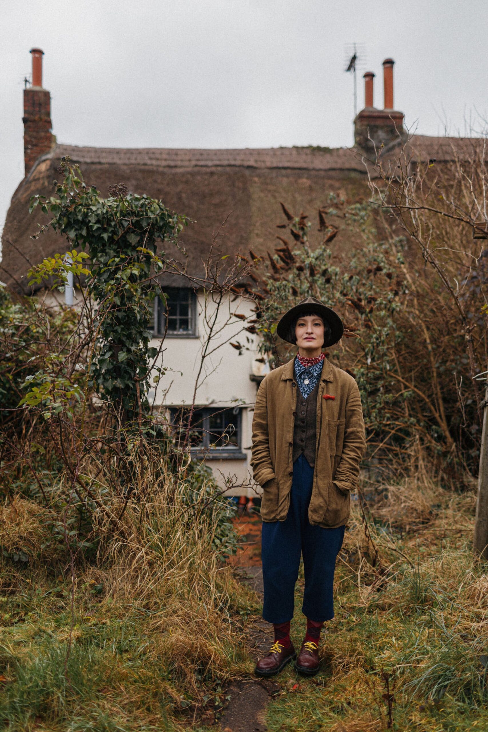 Rachel  Snowden - Artist portrait photography in her home studio in Devon 2024