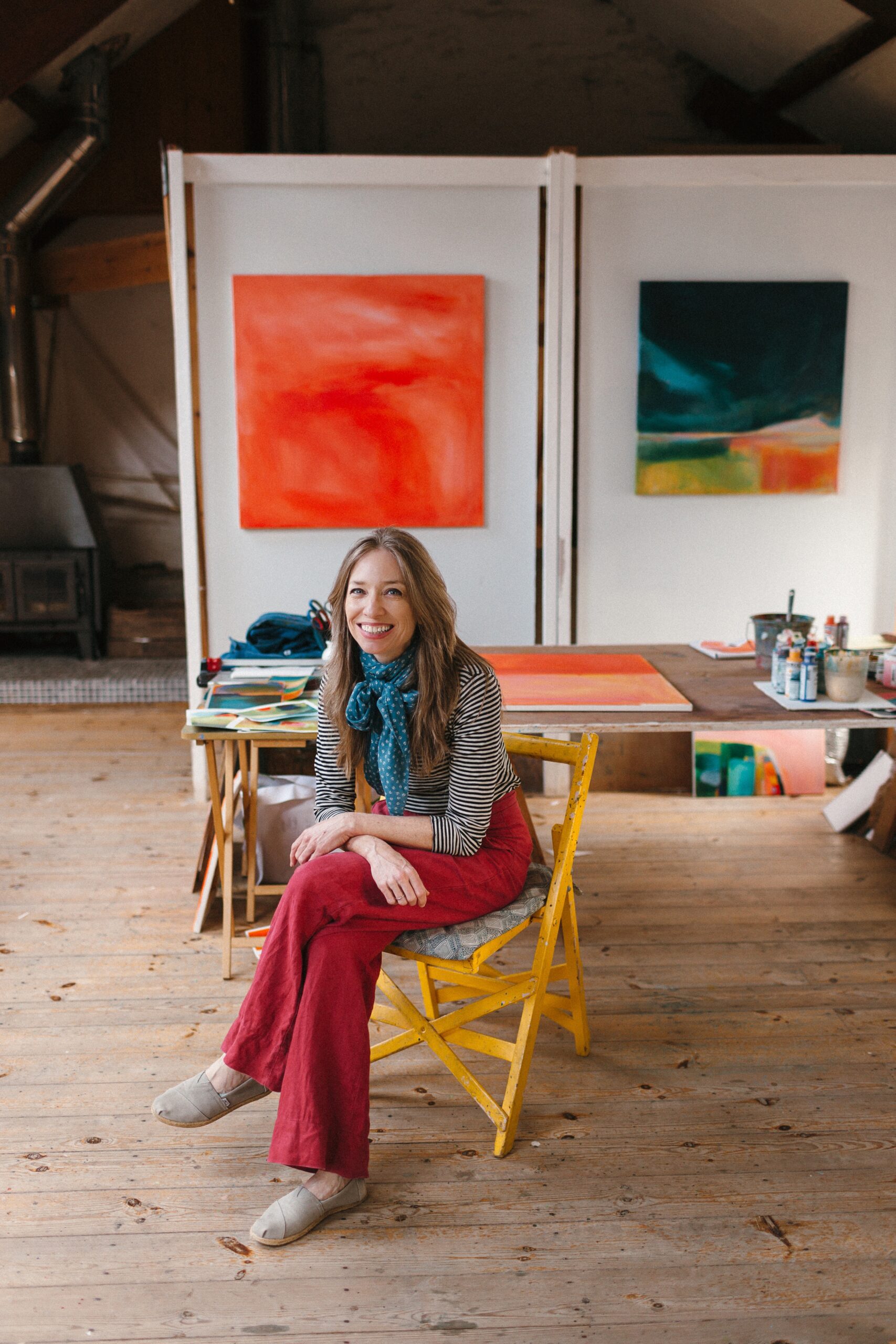 Kate Trafeli at Coombe Farm Studios in Devon