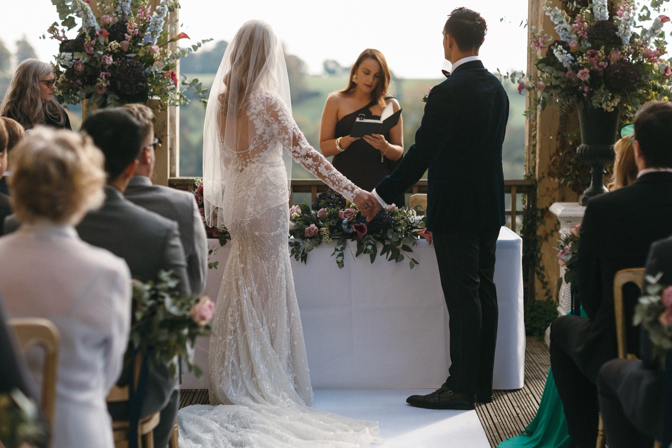 Orchardleigh Wedding Outdoor Ceremony 