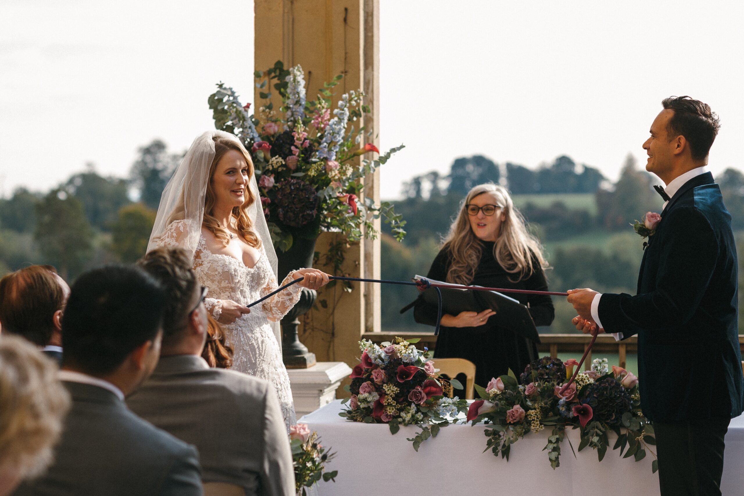 Orchardleigh Wedding Tying the knot