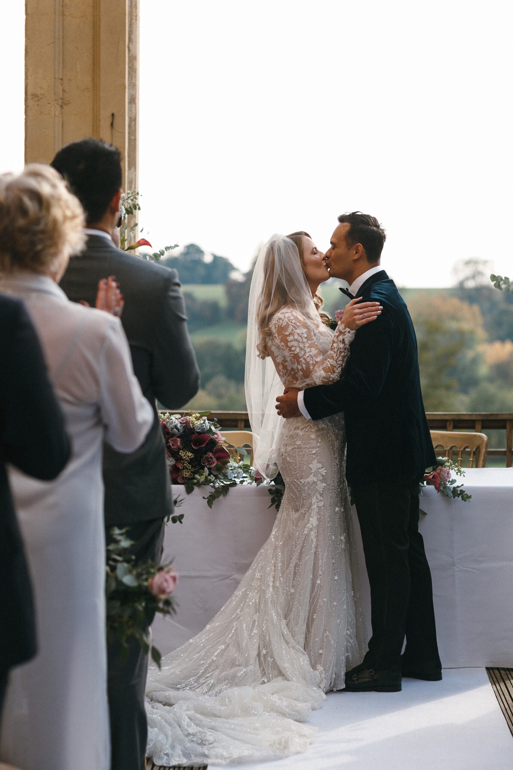 Outdoor Wedding Ceremony at Orchardleigh House