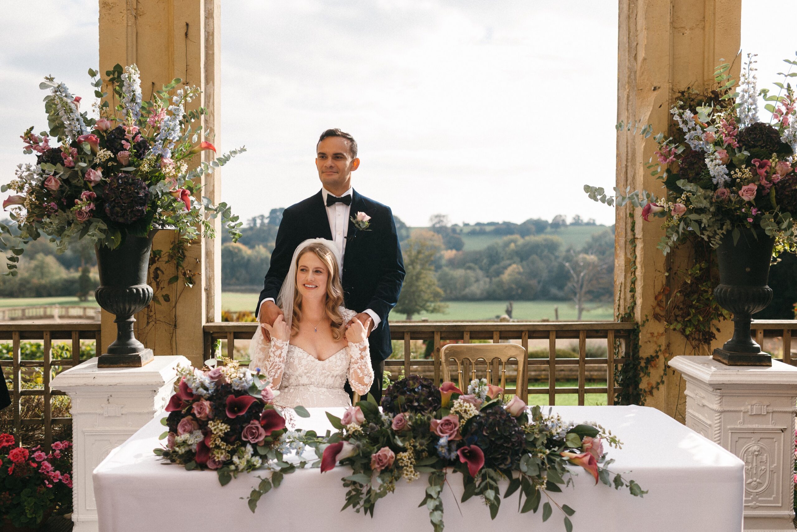 Orchardleigh Wedding Signing the register