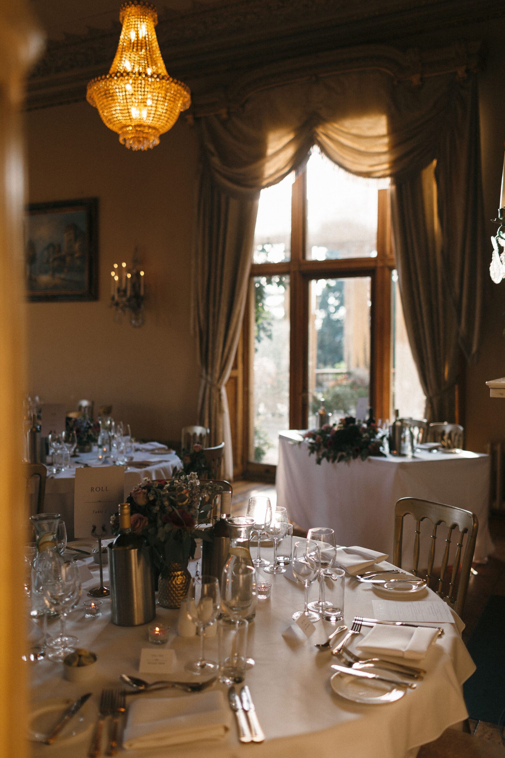 The ballroom at Orchardleigh Estate
