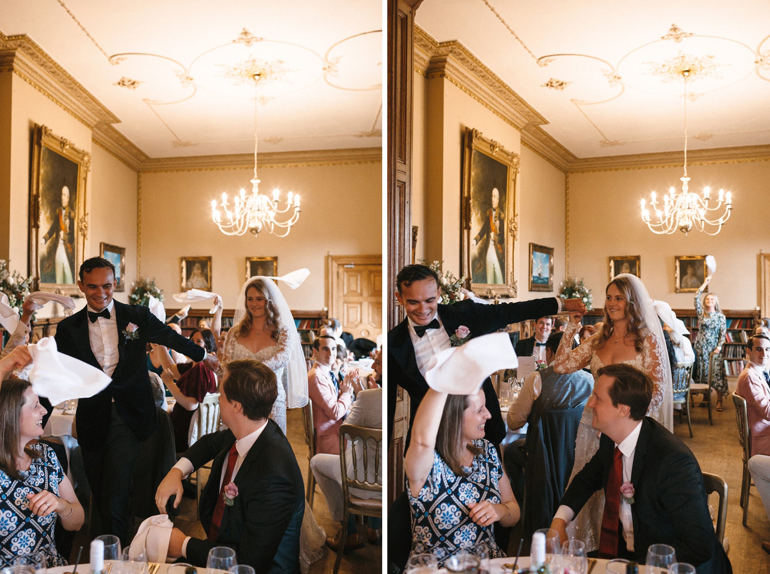 Bride & Groom entrance at Orchardleigh Estate